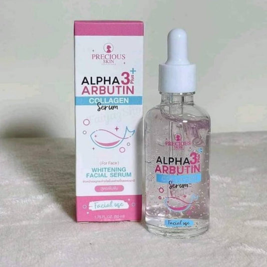 Precious Skin Alpha 3 Plus Arbutin Collagen Whitening Serum (50ml)