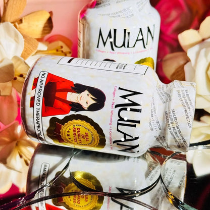 Mulan 4-in-1 Whitening x30 Pearl Whitening + Collagen + L-Glutathione + NAC