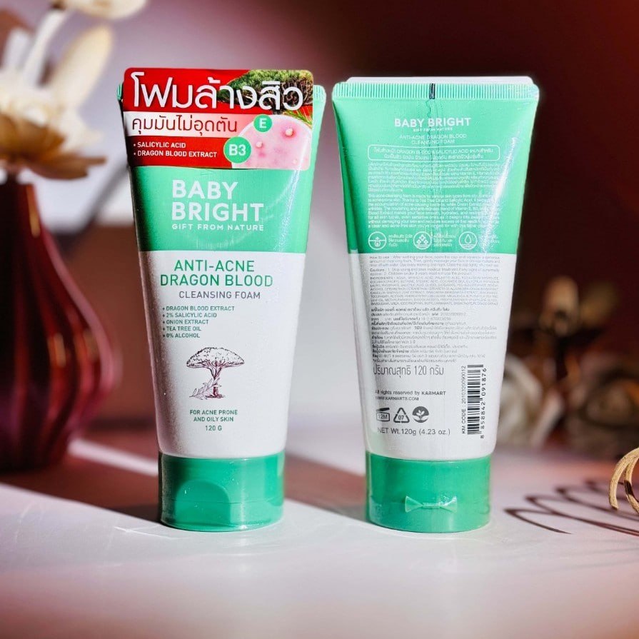 Baby Bright Anti-acne Dragon Blood Cleansing Foam-120g