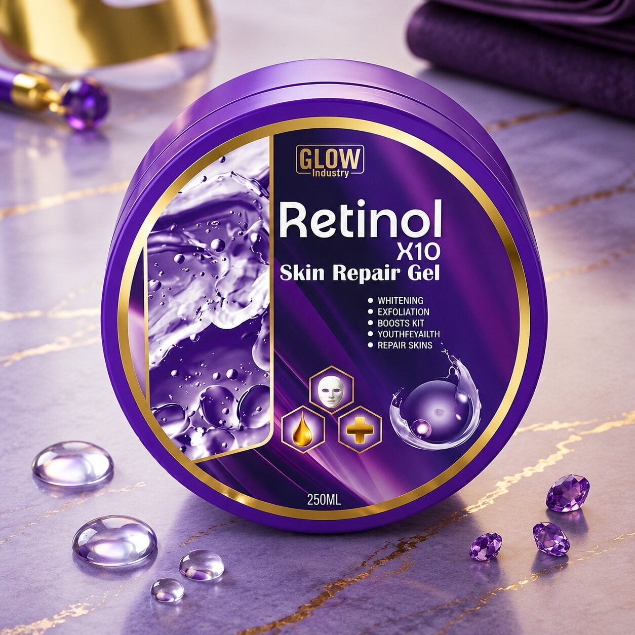 Glow Industry Retinol X10 Skin Repair Gel