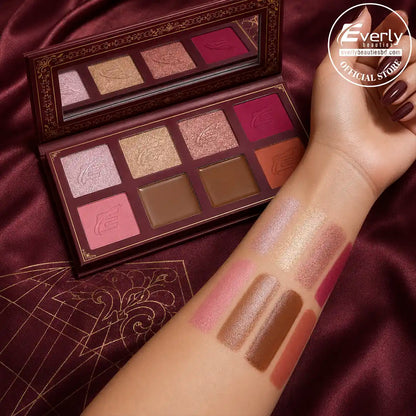 Everly Beauties Signature Luxe Face Palette - Blush, Highlighter & Contour