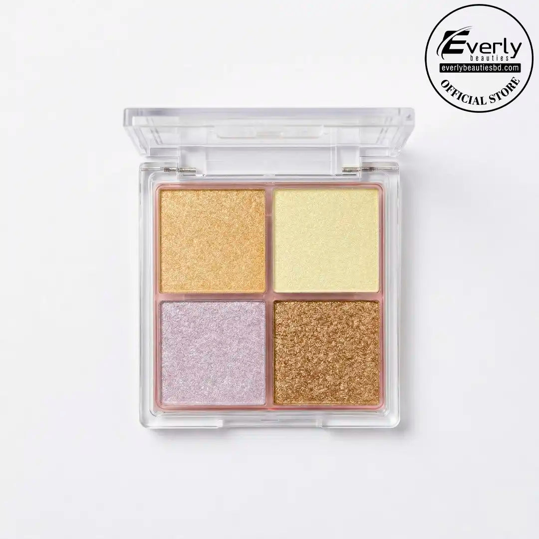 Everly Beauties 4in1 Highlighter Palette – Radiant Glow Face & Body Highlighter