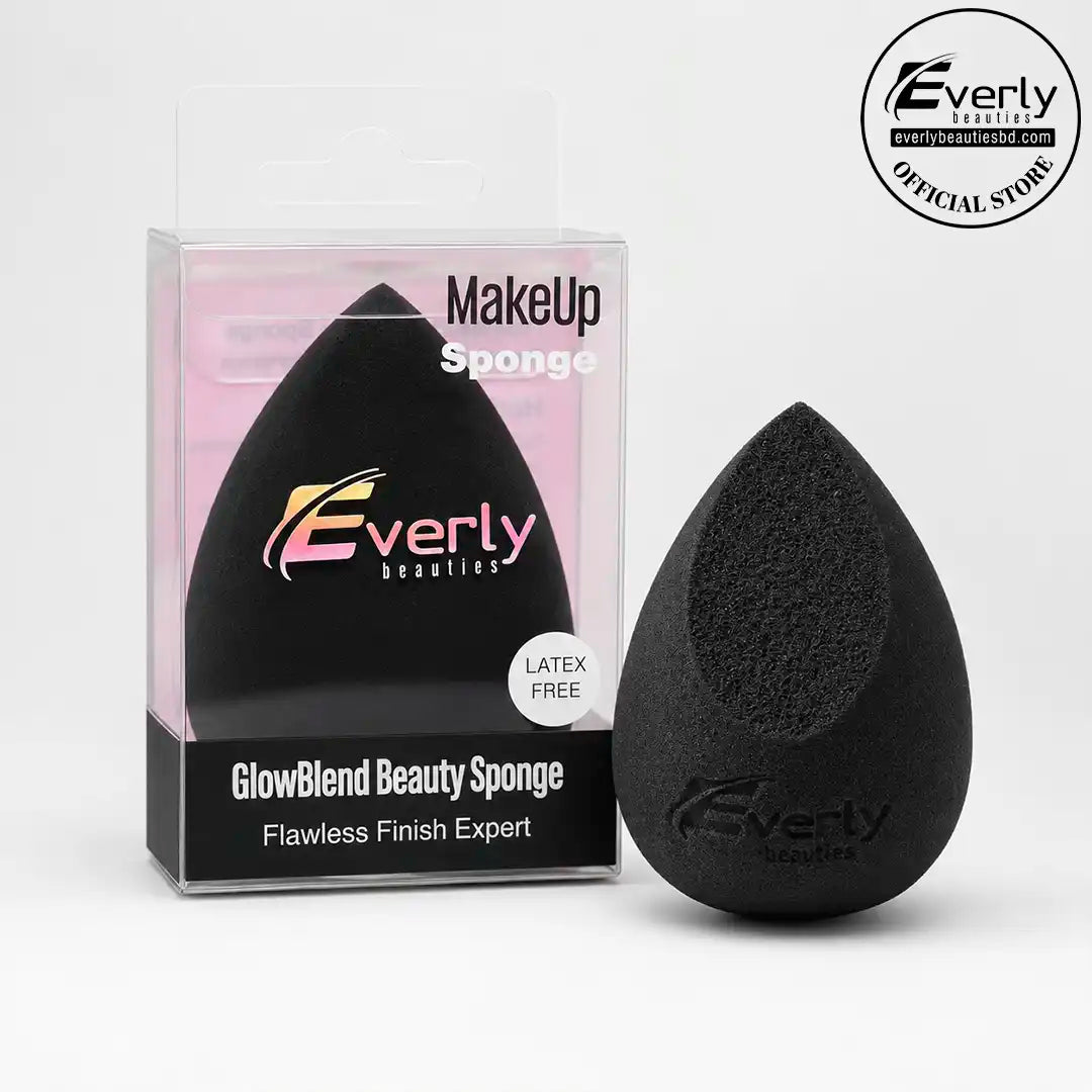 Everly Beauties Glow Blend Beauty Sponge Black