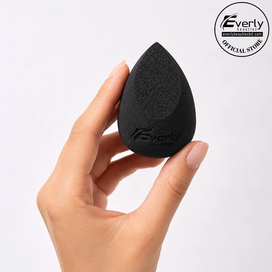 Everly Beauties Glow Blend Beauty Sponge Black
