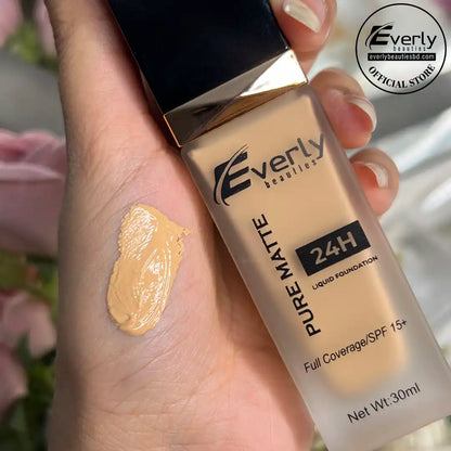 Everly Beauties Pure Matte Full Coverage Liquid Foundation with SPF 15+