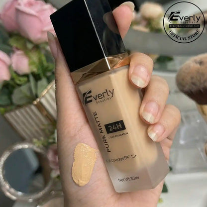 Everly Beauties Pure Matte Full Coverage Liquid Foundation with SPF 15+