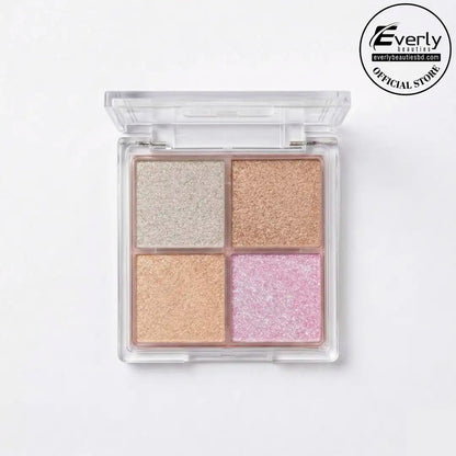 Everly Beauties 4in1 Highlighter Palette – Radiant Glow Face & Body Highlighter