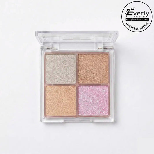 Everly Beauties 4in1 Highlighter Palette – Radiant Glow Face & Body Highlighter