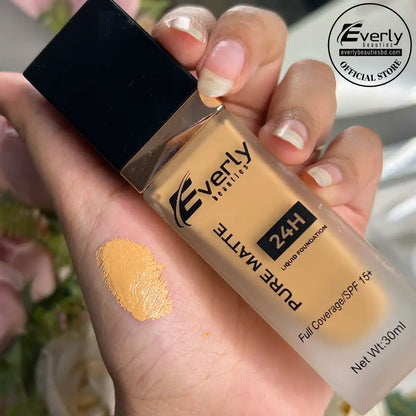 Everly Beauties Pure Matte Full Coverage Liquid Foundation with SPF 15+